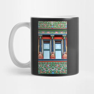 Town Hall Window With Monkeys Mug